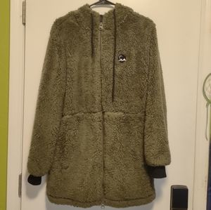 Zyia Long Hooded Teddy Jacket